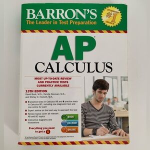 Barron's AP Calculus AB & BC Test Prep Book 13th Edition